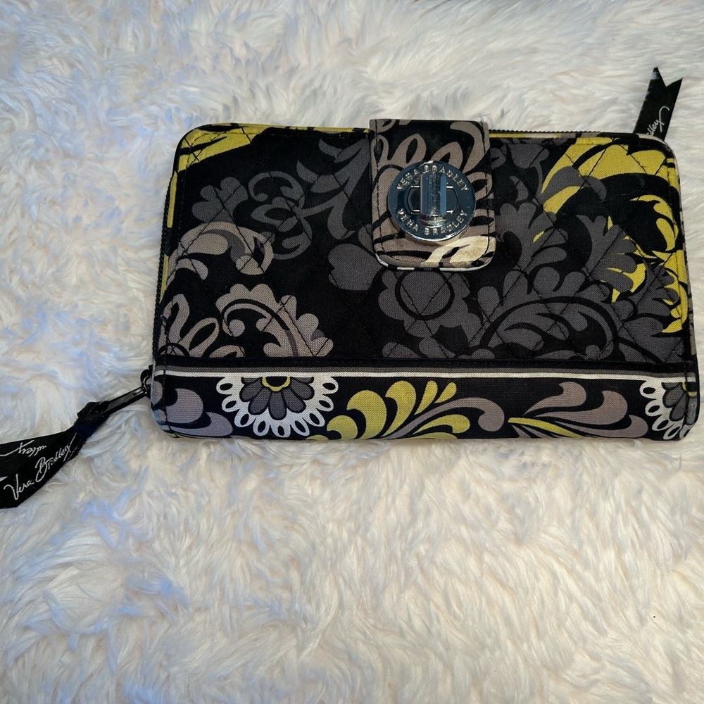 Vera Bradley Turn Lock Wallet in Baroque